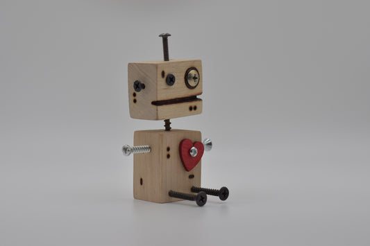 Handmade Wooden Robot