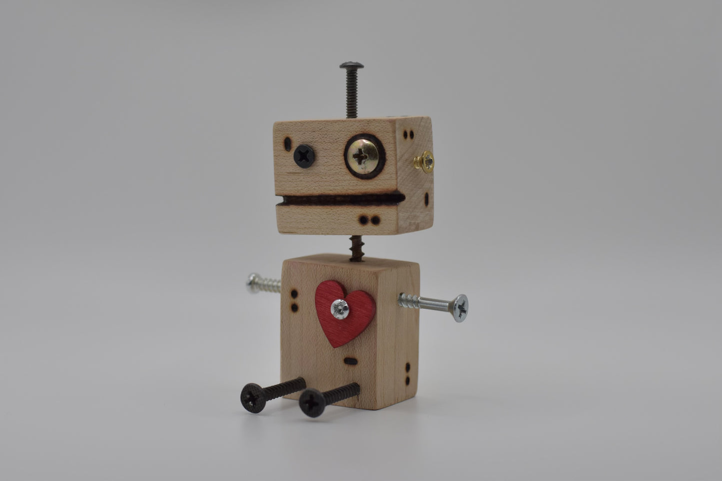 Handmade Wooden Robot