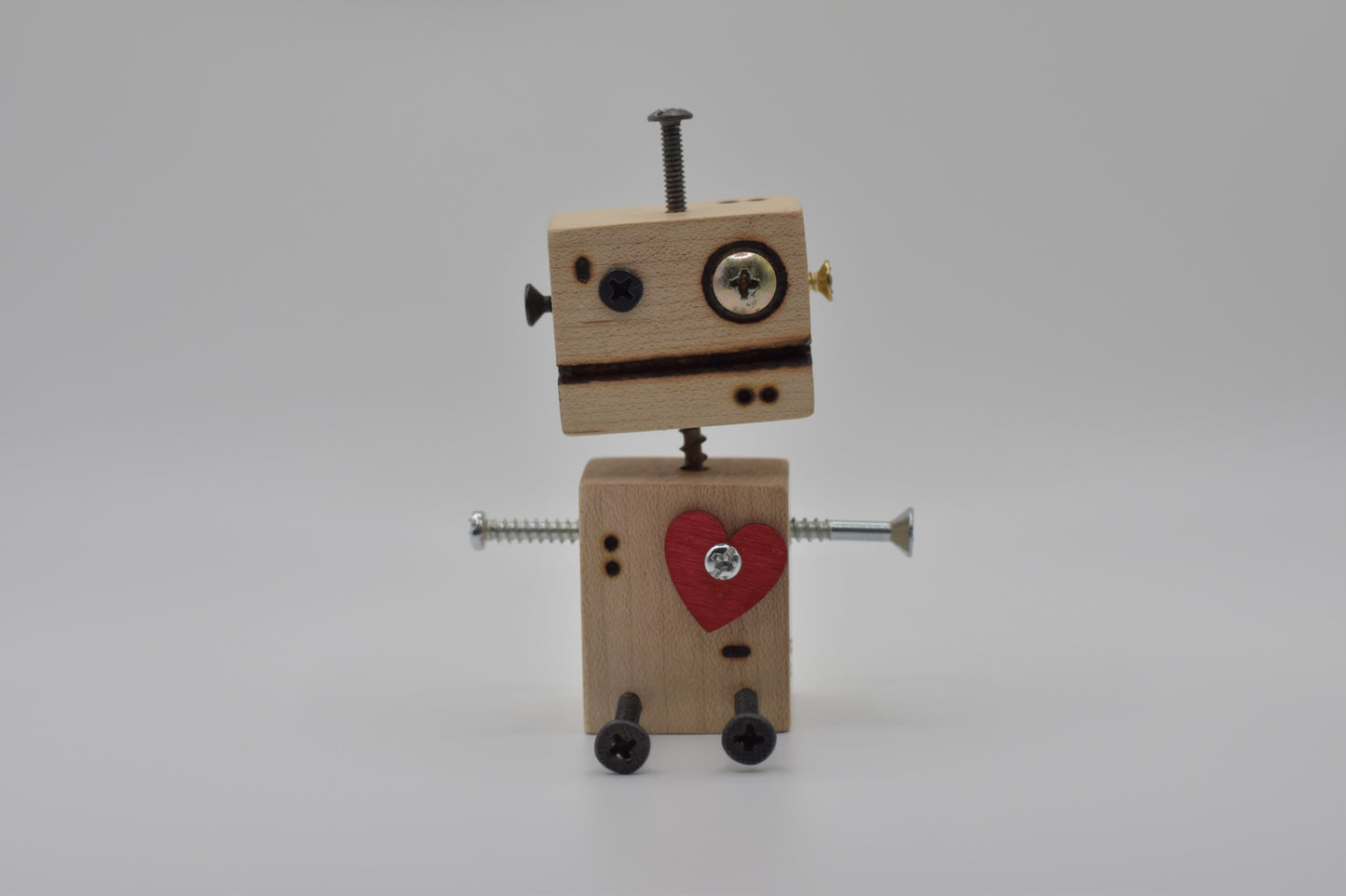 Handmade Wooden Robot