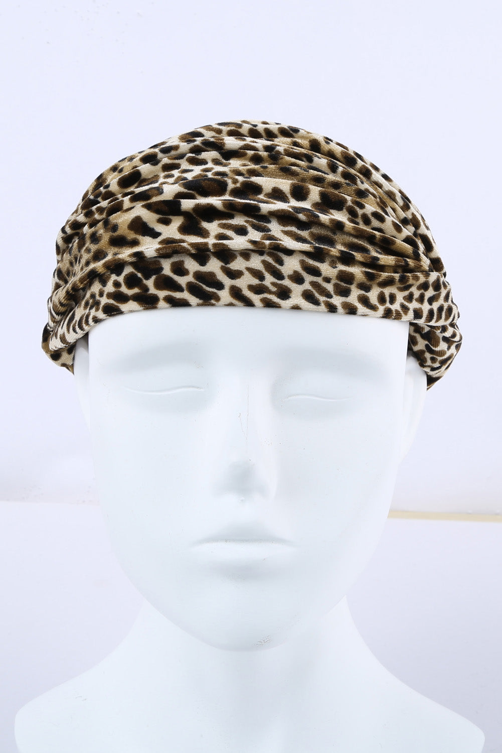 Boho Velvet Leopard Headband