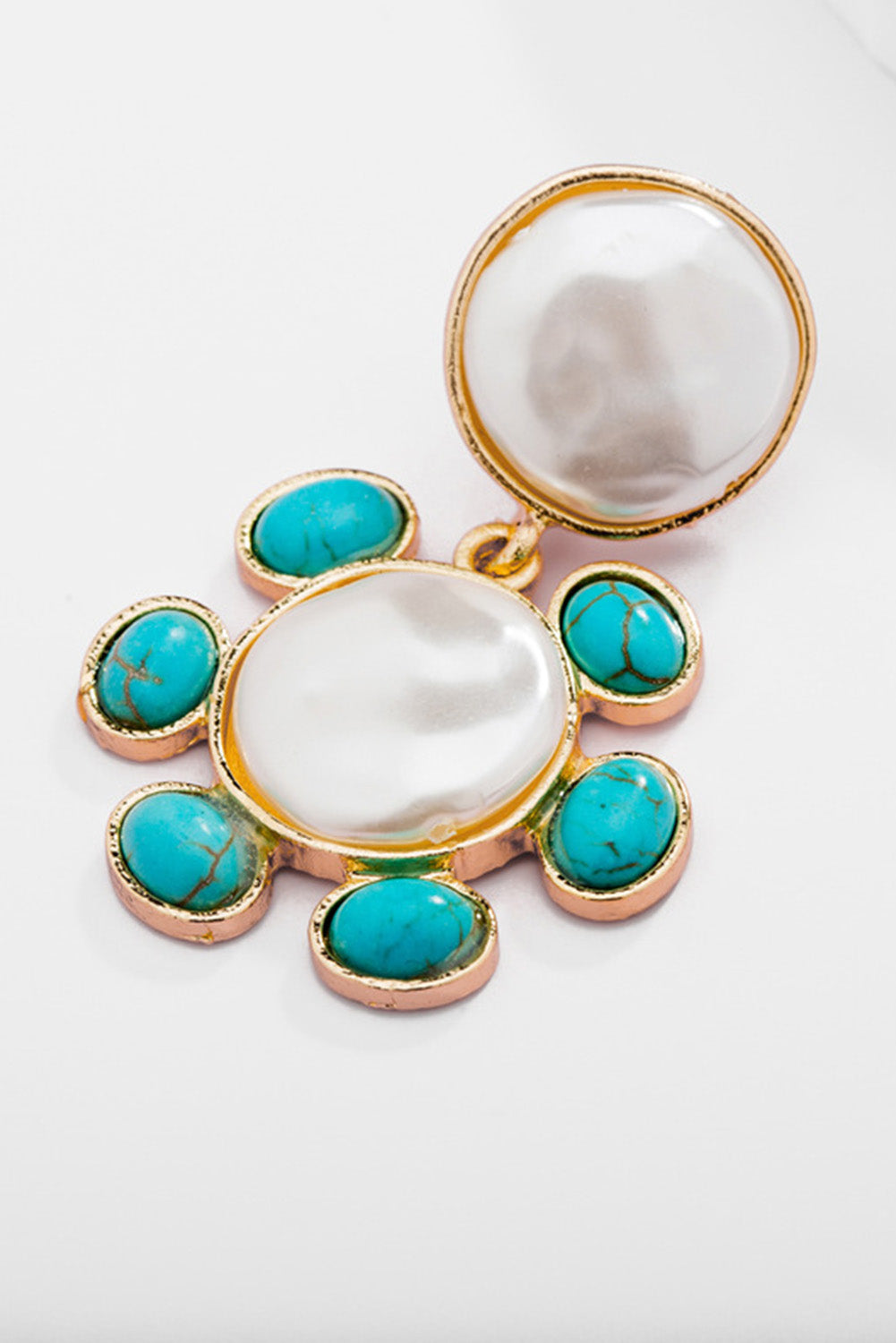 Green Western Fashion Turquoise Earrings