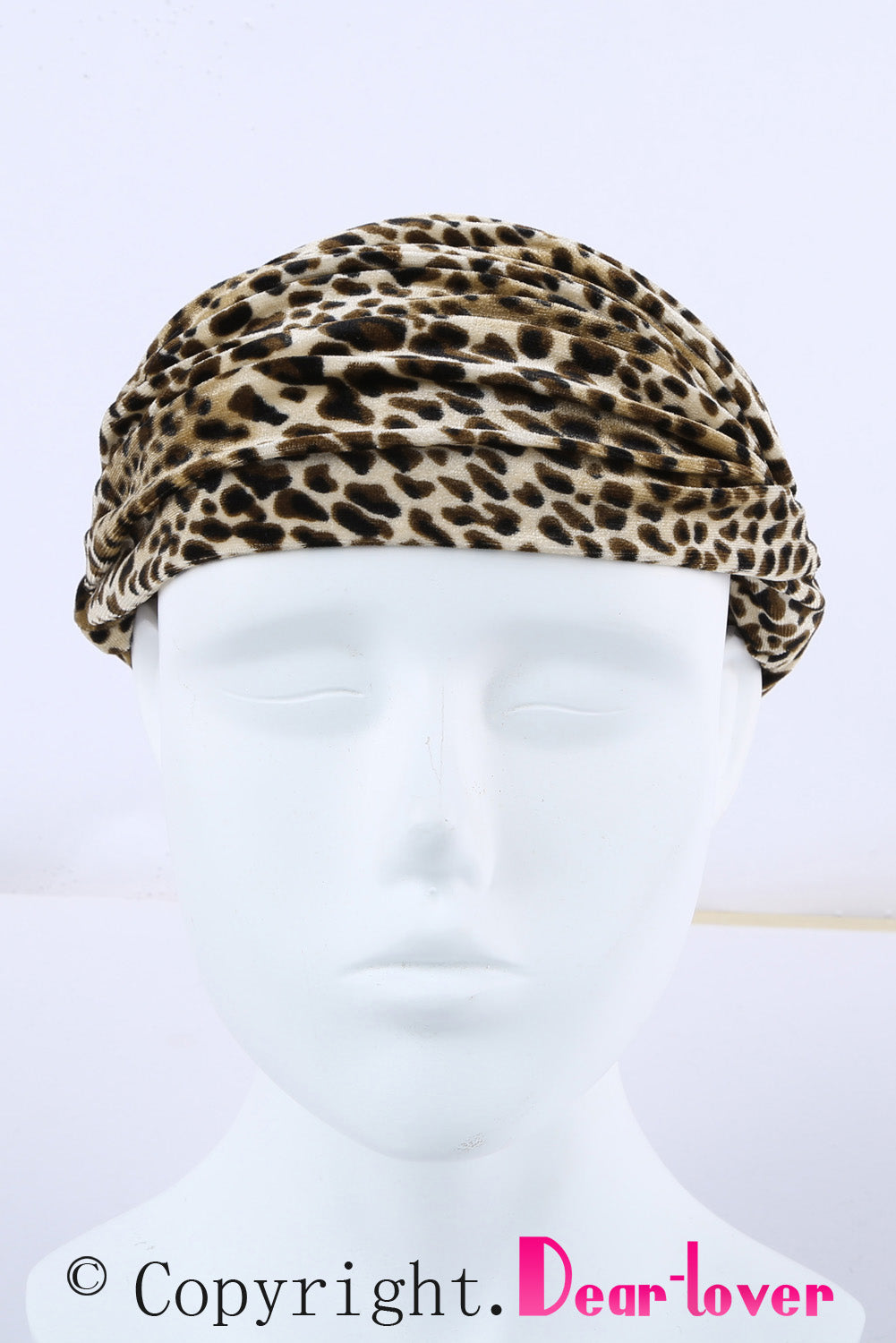 Boho Velvet Leopard Headband