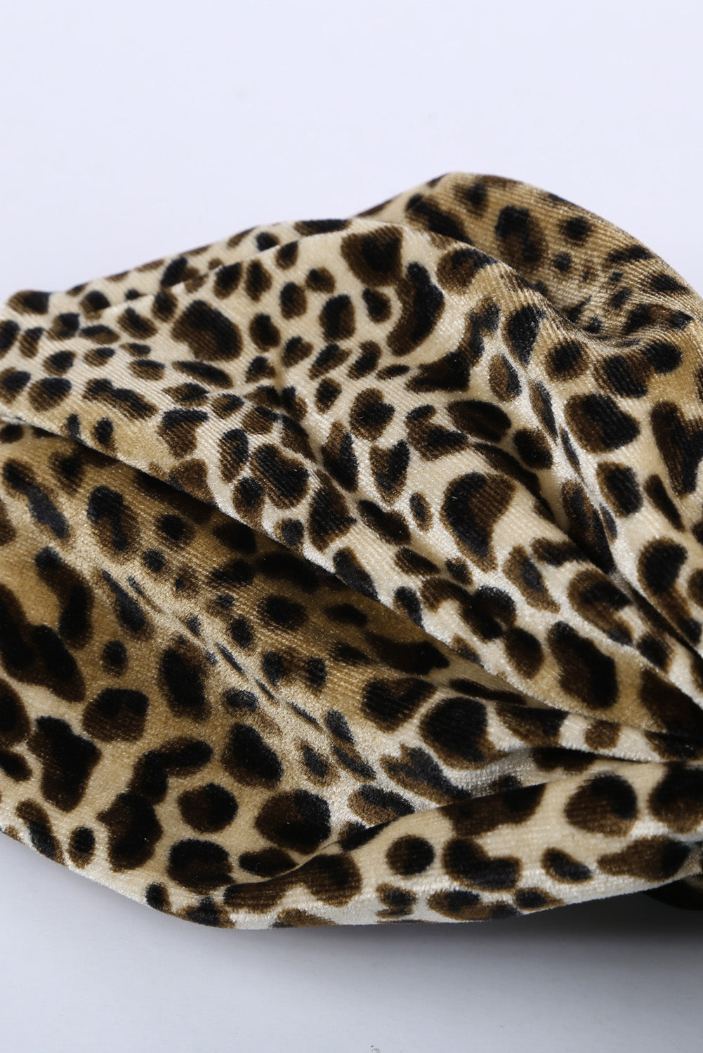 Boho Velvet Leopard Headband